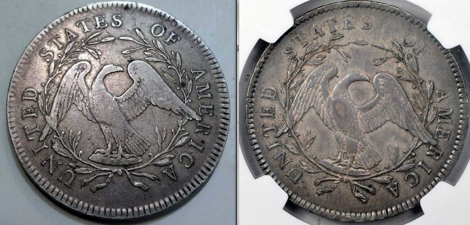 1795-Flowing-Hair-Dollar,-Two-Leaves-'Hidden-Star',-B-4,-BB-14