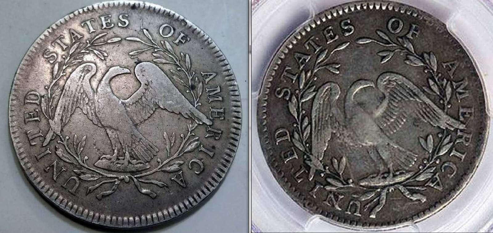 1795-Flowing-Hair-Dollar,-Two-Leaves-'Hidden-Star',-B-4,-BB-14
