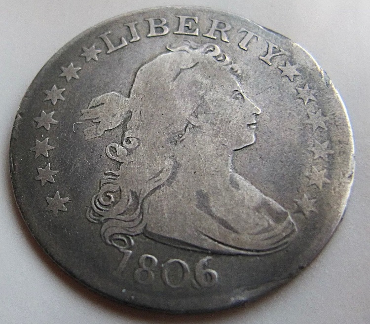 1806-Draped-Bust-6/5-Variety-Quarter
