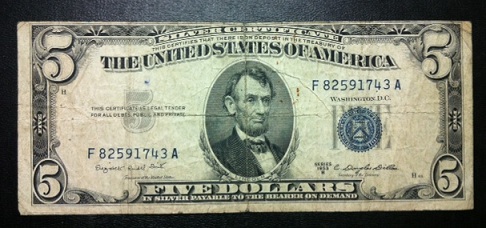 5$-Silver-Certificate---Trimming-Error?