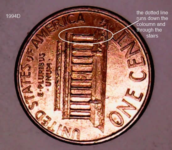 1994-D-Lincoln-Cent-Errors---DDR-On-Left-Post-+-Lamination?