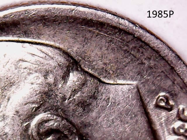 1985-P-Dime---Struck-Off-Center-Is-That-The-Mad-Error?