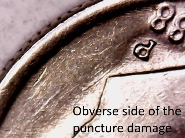 1988-P-Dime---Interesting-Hole