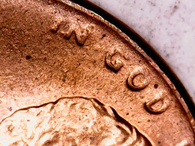 1986-D--Penny---Worn-Die