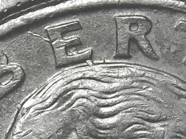 1996-P-Eagle-Spiked-Head-Quarter-False-Alarm---Die-Gouge