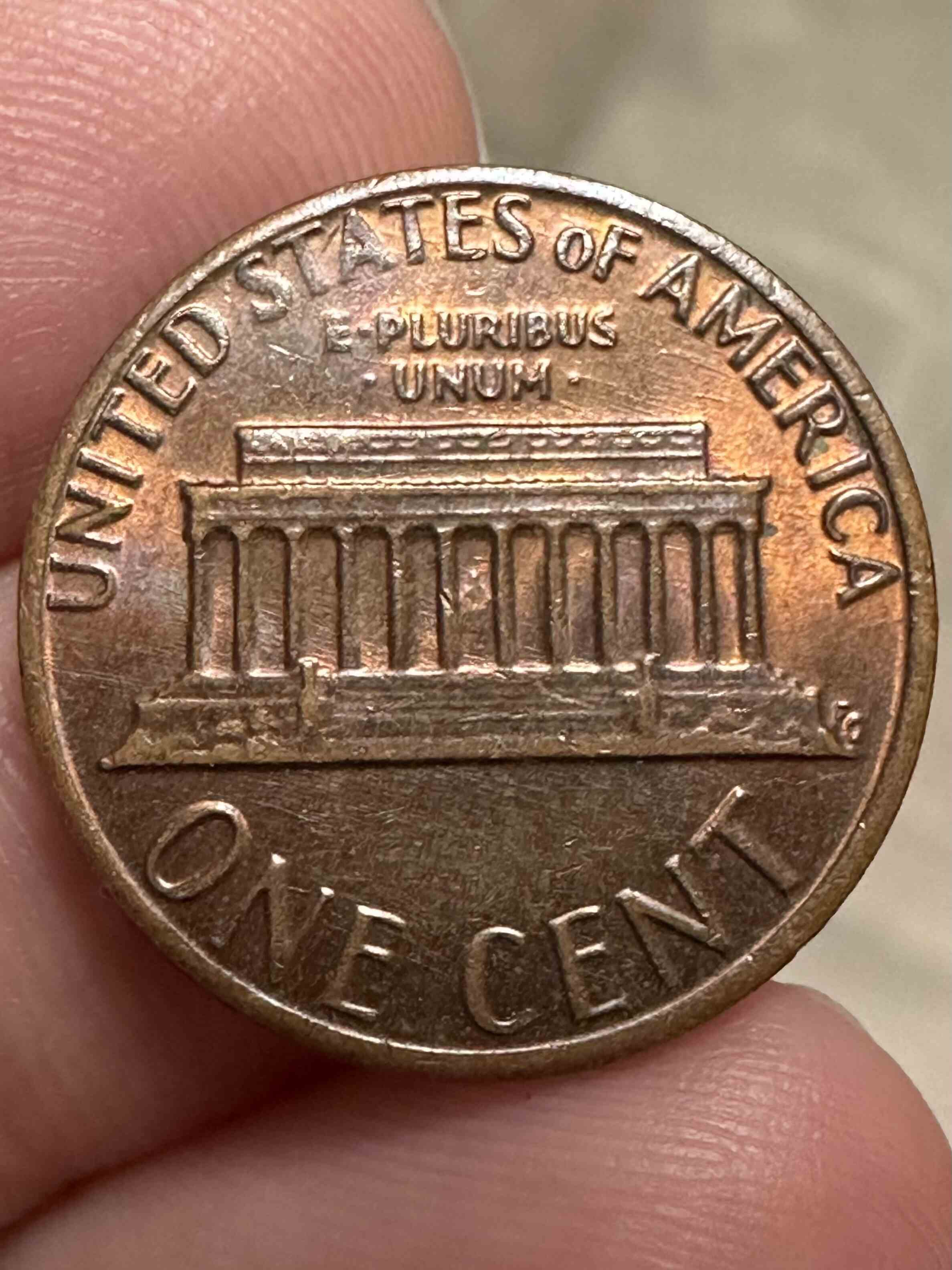1982-P-Lg-Date-Lincoln-Penny-~-3.1g---Possible-Reverse-Er?