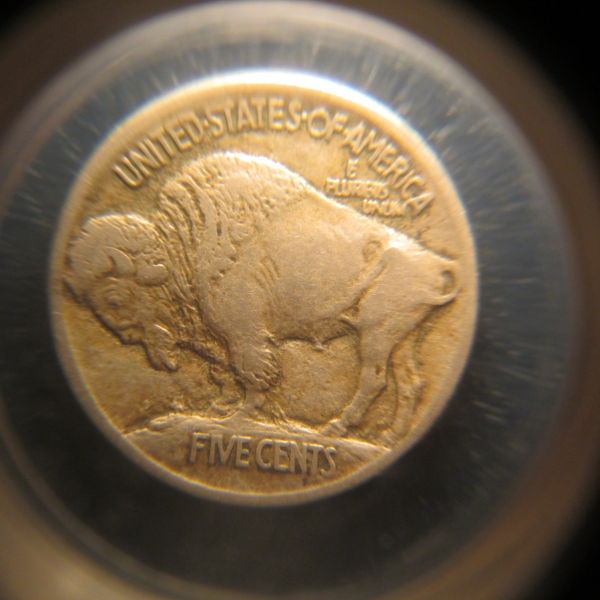 1913-Raised-Ground-Buffalo-Nickel--Very-Nice-Coin!