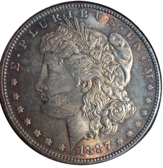 1887-Morgan-Dollar--Some-Nice-Toning-On-This-One!