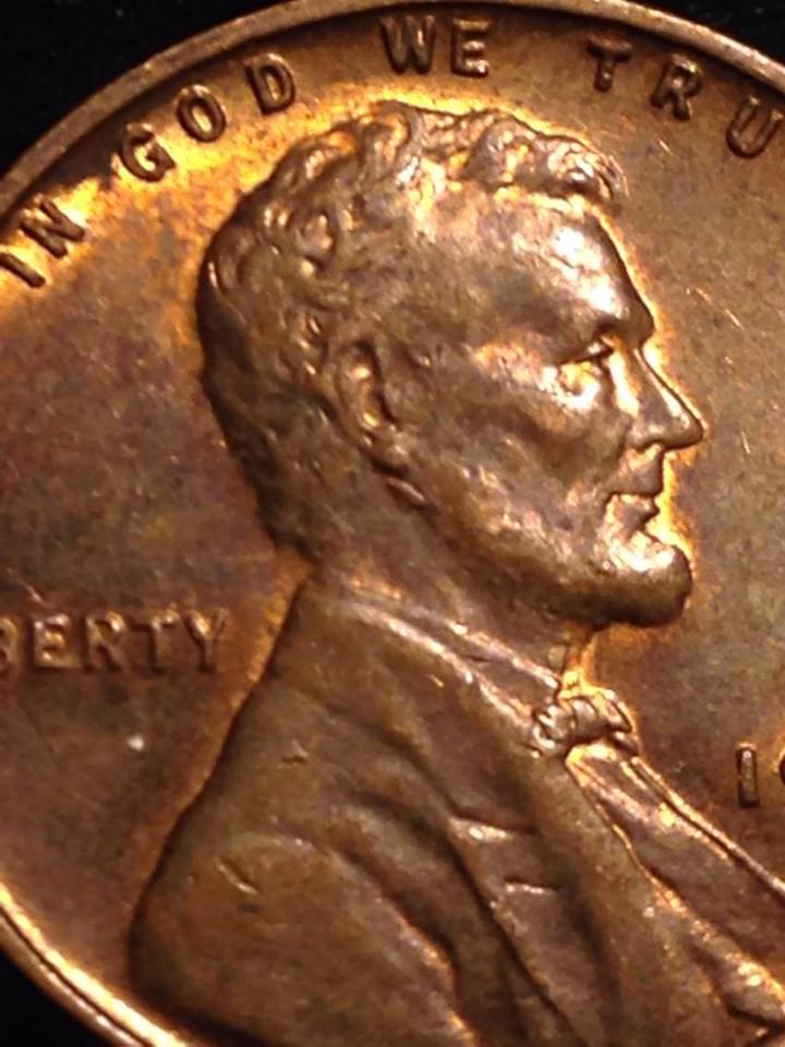 1945-Wheat-Cent---Probable-Doubled-Ear-Or-Die-Event?
