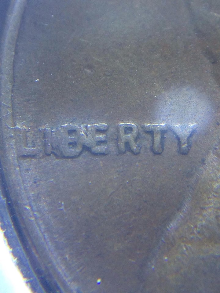 1956-P-Wheat-Cent---Interior-Die-Break,-Bie,-Chips-Galore!
