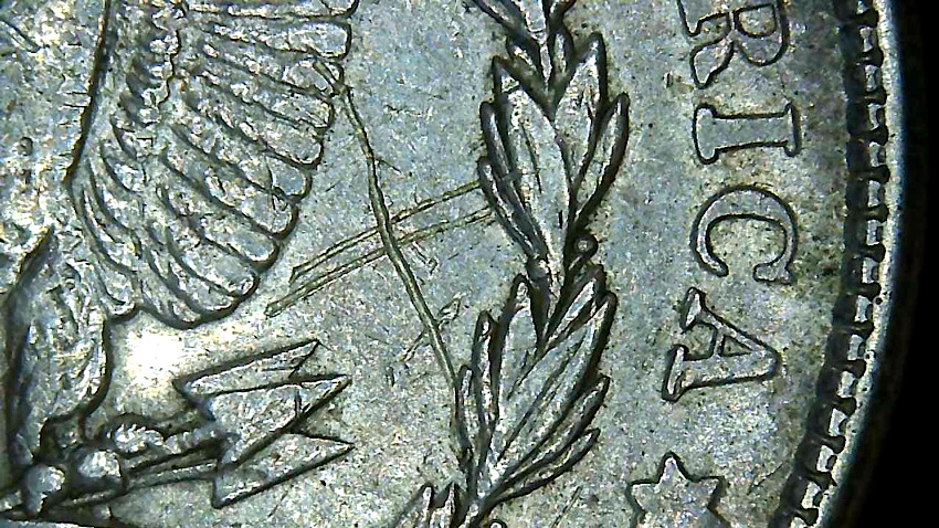 1921-S-Morgan-Silver-Dollar-W/-Cracked-Planchet
