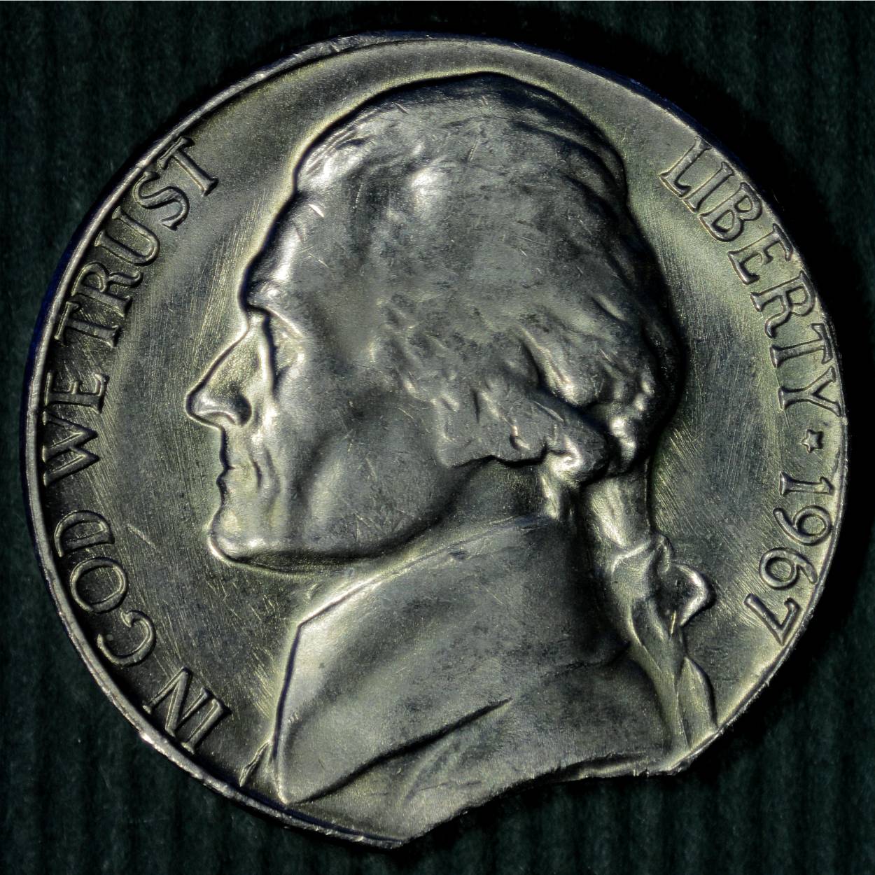 1967-P-5c-Double-Clipped-Planchet