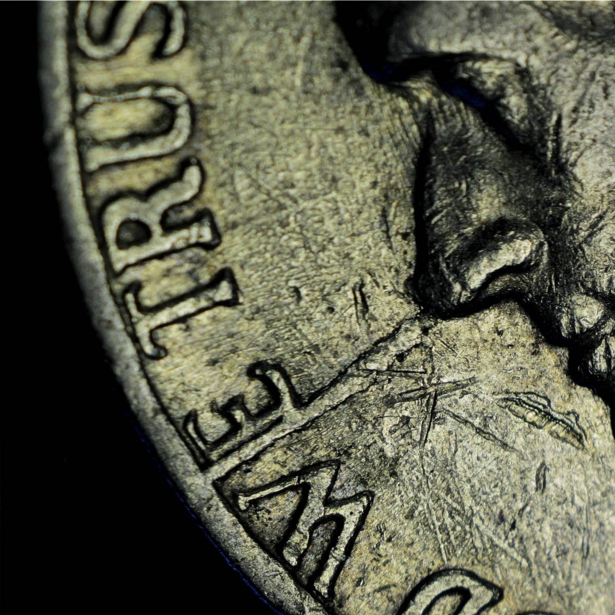 1975-D-5c-Radial-Antipodal-Die-Cracks-Obverse-&-Reverse