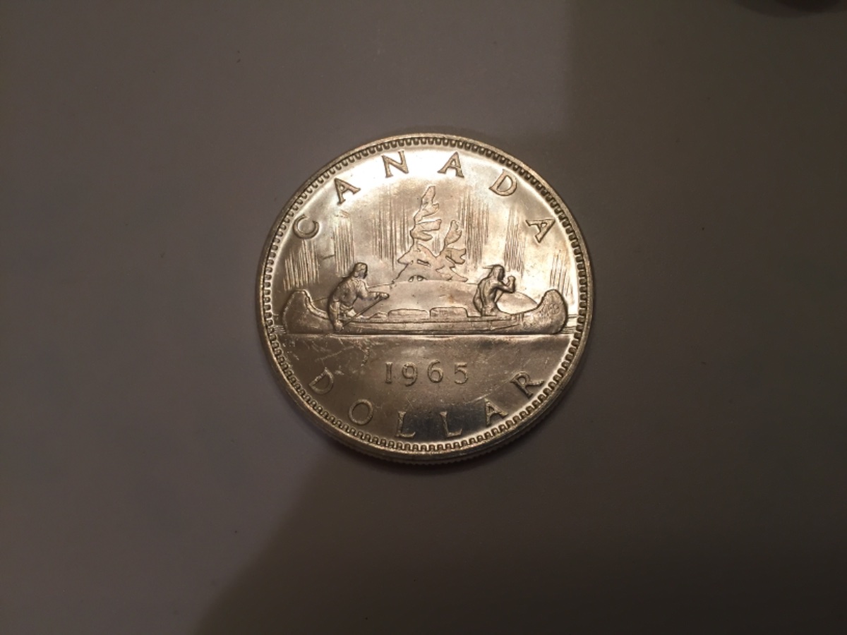 1965-Canadian-One-Dollar--Silver