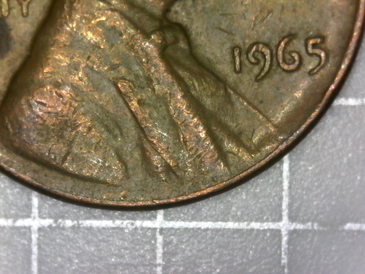 1965-LMC--Unusal-Heavy-Die-Deterioration-On-Lincoln`s-Bust