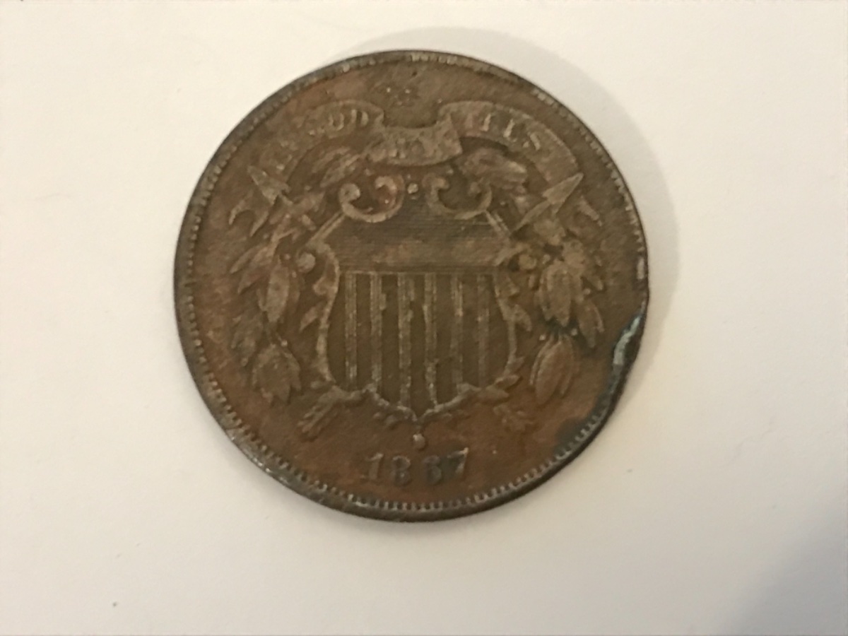 Crazy-Cherrypick!-1867-Two-Cent-Piece-Doubled-Die-Obverse-Cherrypicked