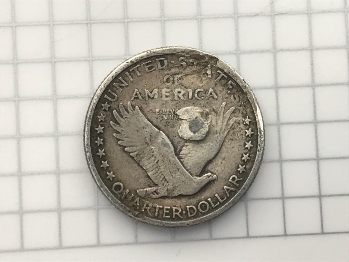 1917-D-Type-1-Standing-Liberty-Quarter-For-Grading--A-Details-Coin