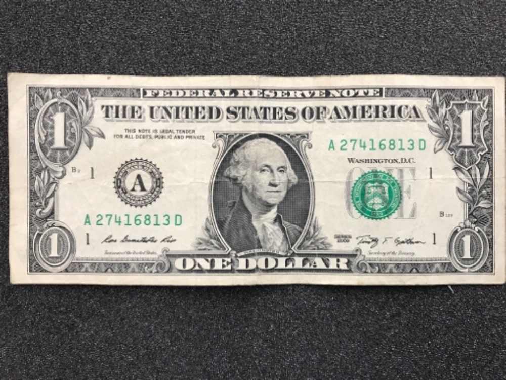 2009-$1-Error-Note---Parts-Of-The-Serial-#-Show-Through-Strongly-On-Reverse