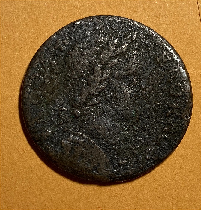 1787-Nova-Eborac-Copper-Seated-Left,-Medium-Head