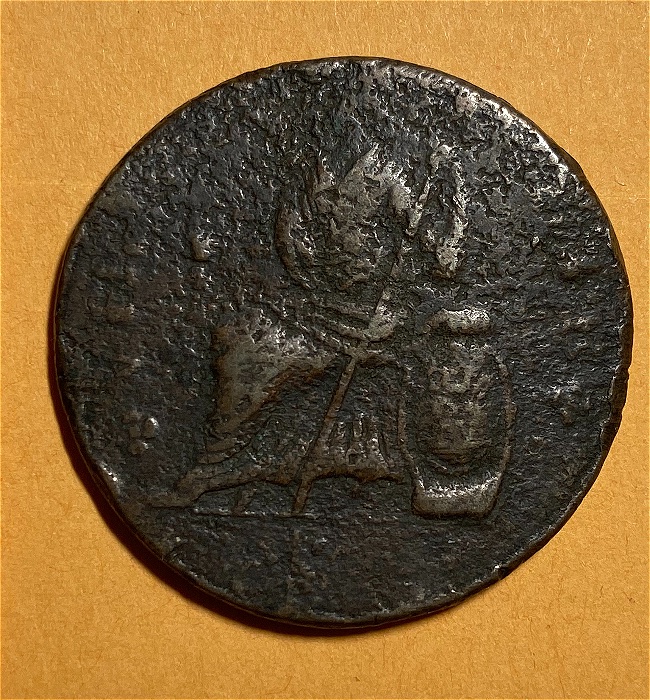 1787-Nova-Eborac-Copper-Seated-Left,-Medium-Head