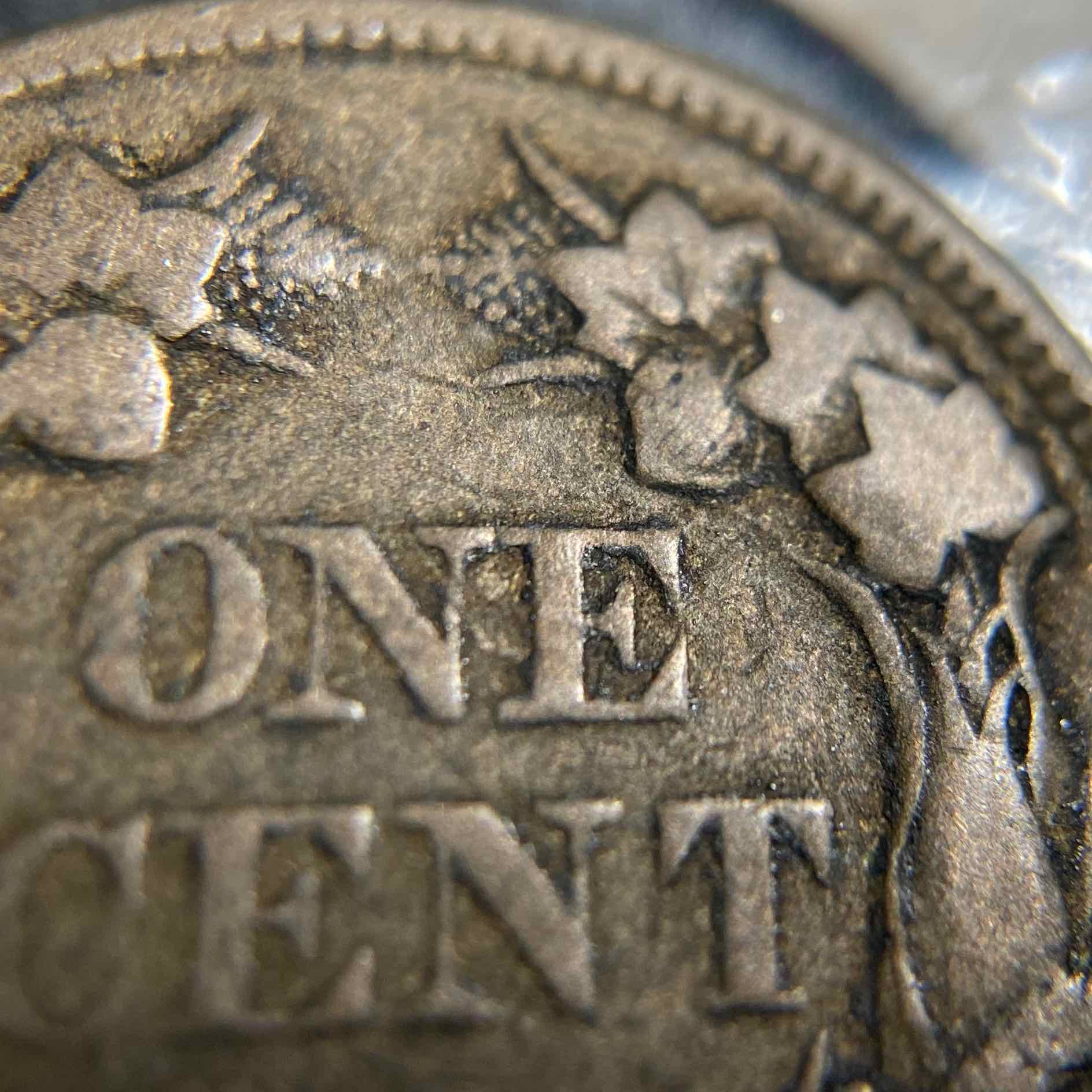 1857-Flying-Eagle-Cent--Reverse-Die-Clash-With-Seated-Quarter,-FS-901-Snow-8