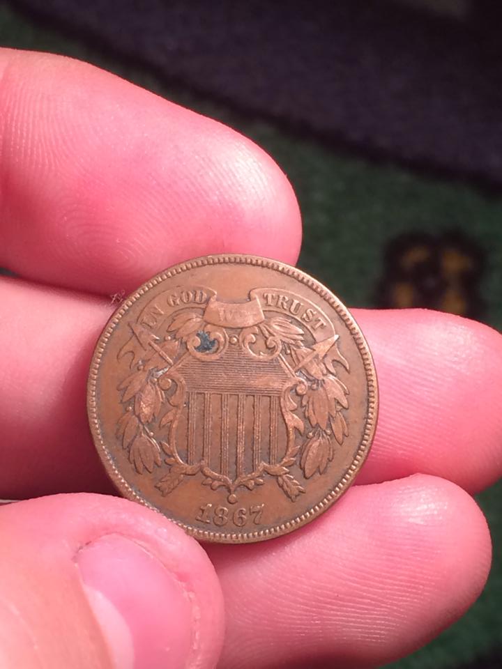 1867-2-Cent-And-1871-2-Cent,-Bought-At-LCS-For-$12..