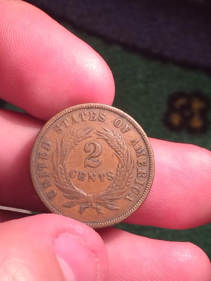 1867-2-Cent-And-1871-2-Cent,-Bought-At-LCS-For-$12..