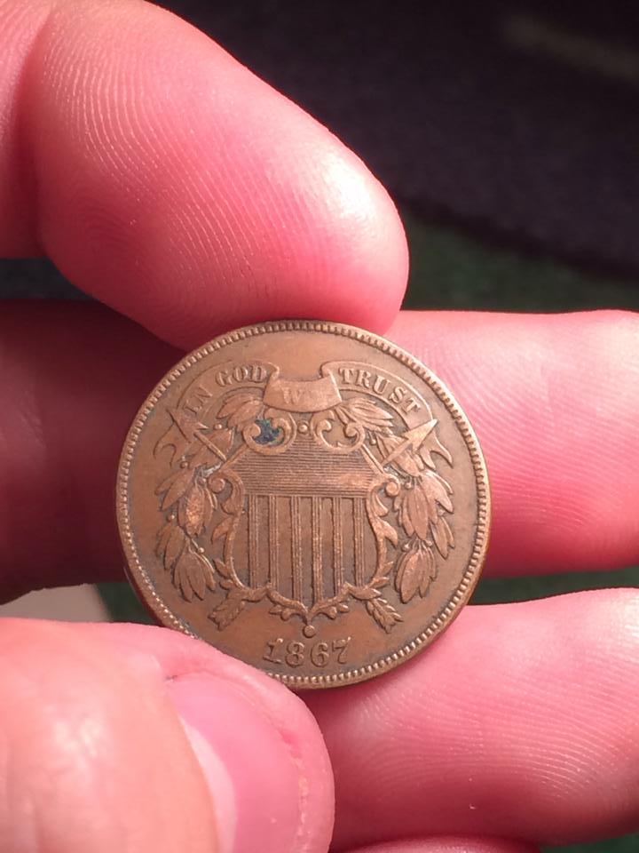 1867-2-Cent-And-1871-2-Cent,-Bought-At-LCS-For-$12..