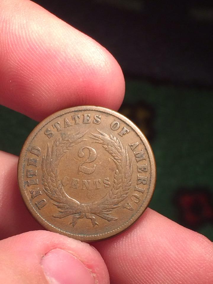1867-2-Cent-And-1871-2-Cent,-Bought-At-LCS-For-$12..