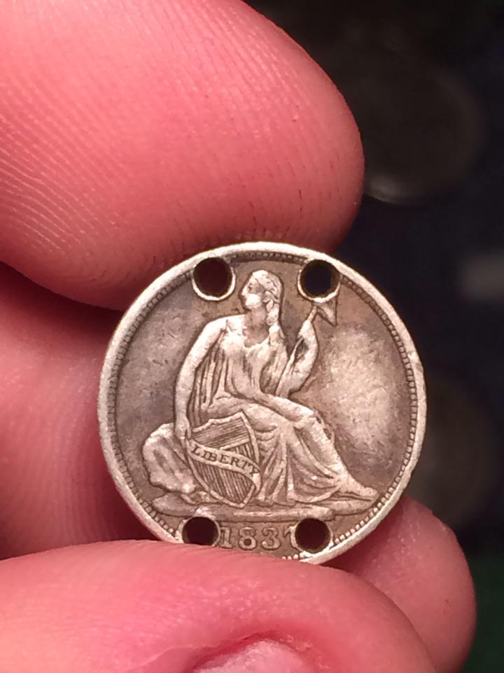 1837-Sd/Ld-Seated-Half-Dime---You-Grade.