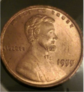 Counterfeit-1955-Double-Die-Cent