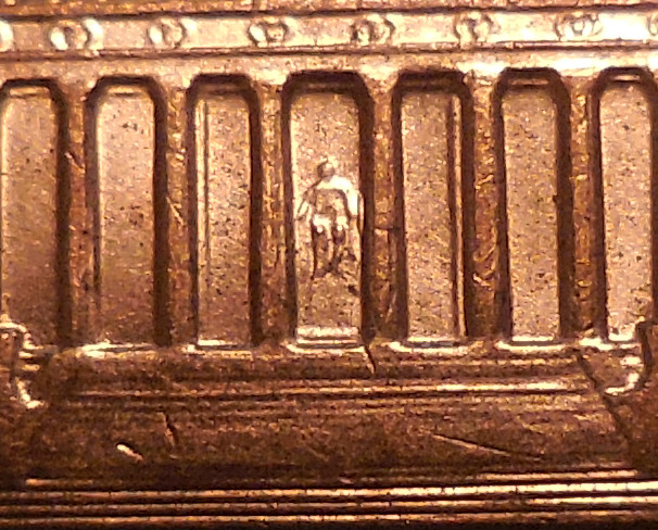 2000-P-Lincoln-Cent---Interior-Die-Break/Chip