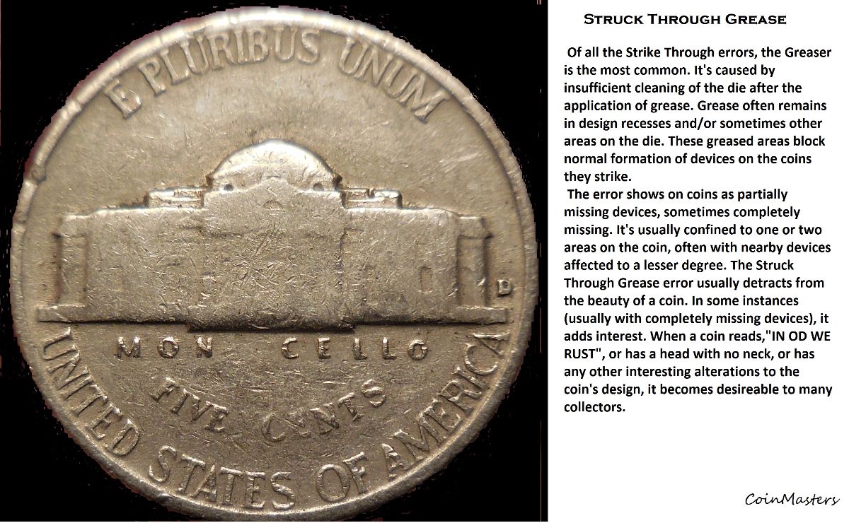 1985-D-Lincoln-Cent-Struck-Through-Grease-Missing-L-In-Liberty-