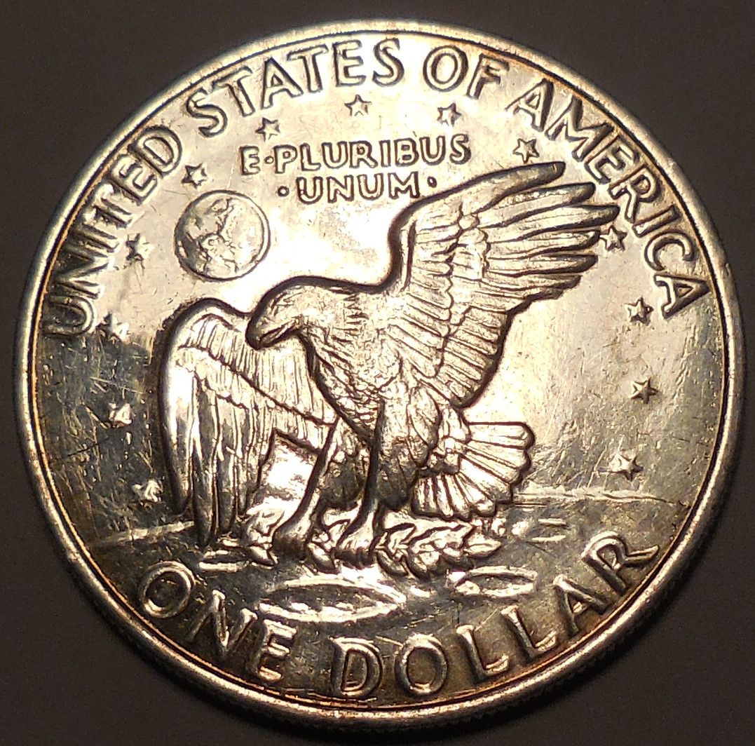 1971-D-Eisenhower-Dollar----Impaired-Proof-Or-Plated?