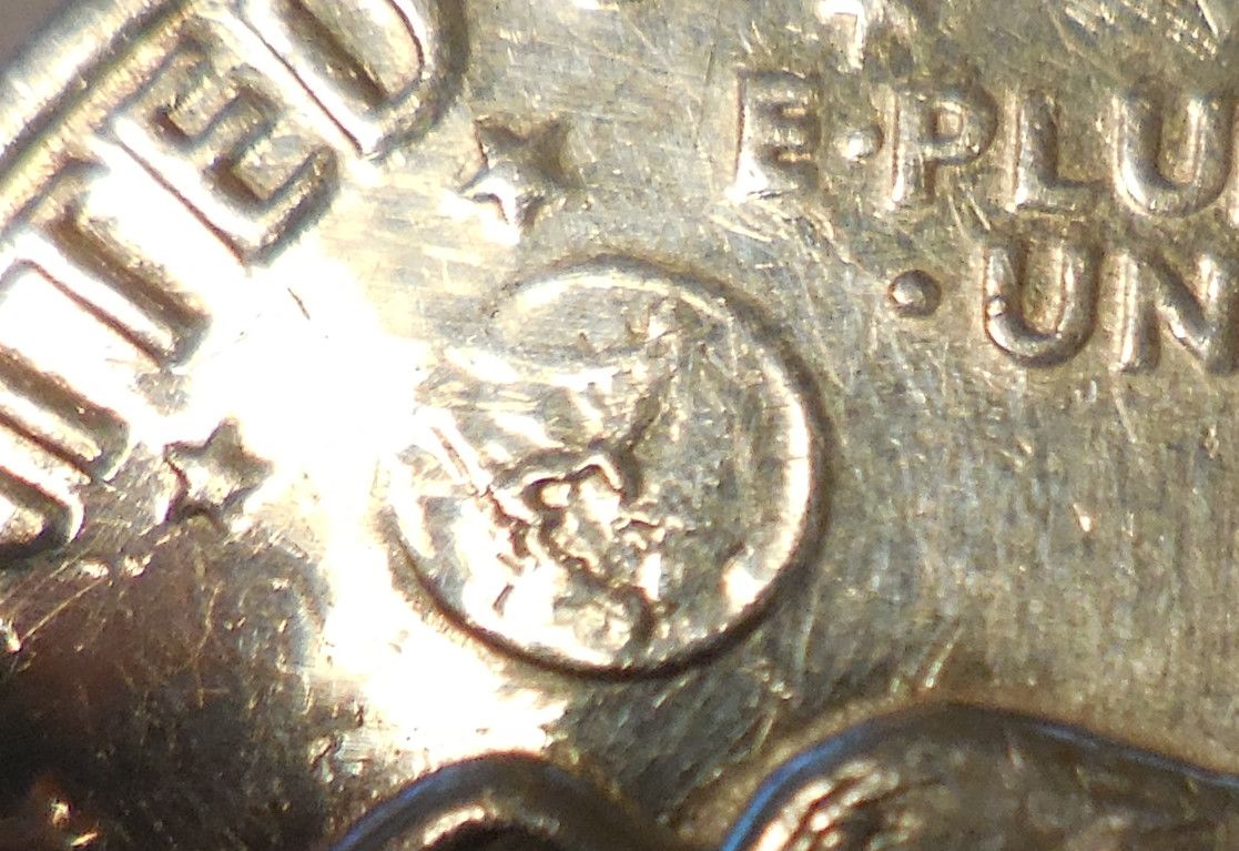 1971-D-Eisenhower-Dollar----Impaired-Proof-Or-Plated?