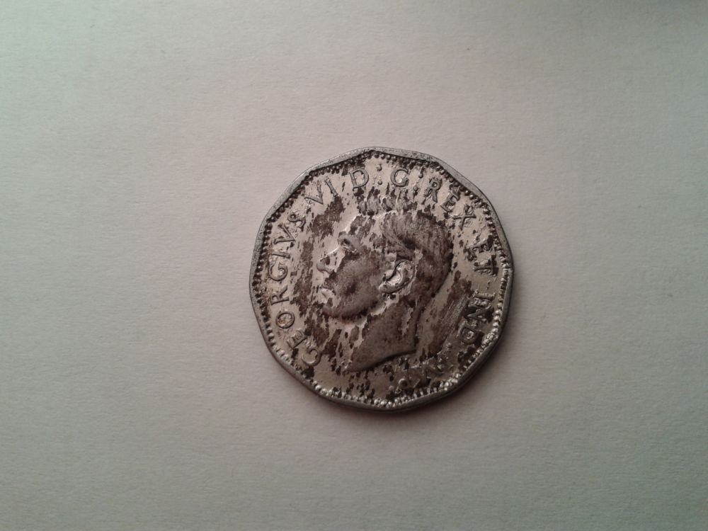 Grade-1944-George-VI-Five-Cent---Nickel