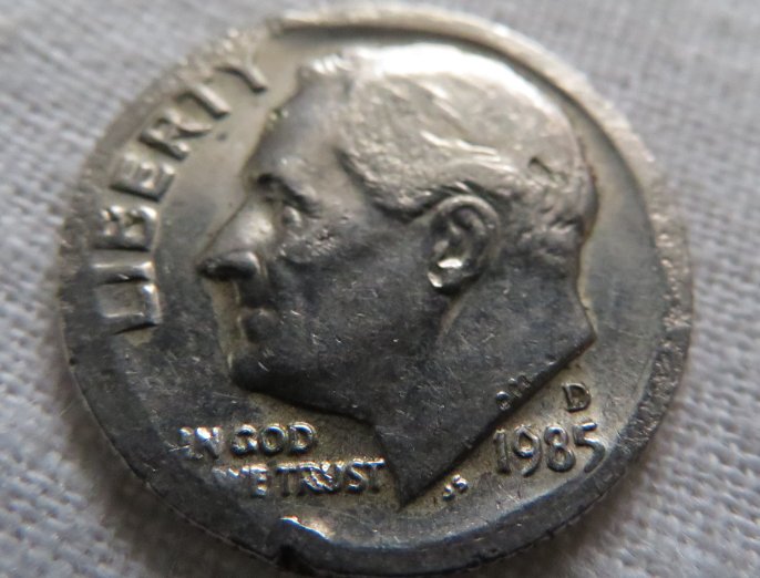 1985-Dime-Damaged-Or-Error?