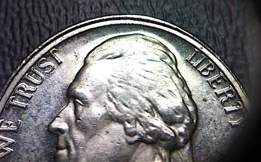 1986-S-Proof-Jefferson-Nickel---Mis-Aligned-Die?