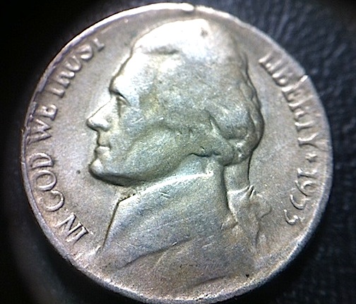 1953-S-Jefferson-Nickel---Struck-Through-Grease?