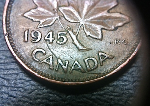 1945-Cent---Struck-Through?