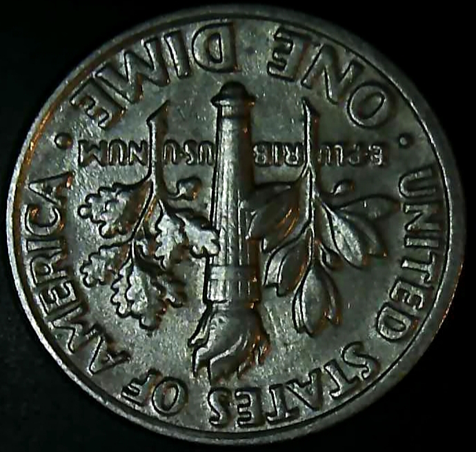 1995-P-Roosevelt-Dime-With-Die-Cracks-And-An-Obverse-Collar-Clash.