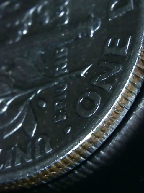 1986-P--Roosevelt-Dime.-Railroad-Rim,-Crack-Along-Edge.