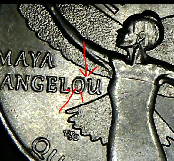 2022-P-Maya-Angelou-Quarter-Obverse-And-Reverse-Die-Chips/Gauges.-Clashing.-DDO-Or-R?
