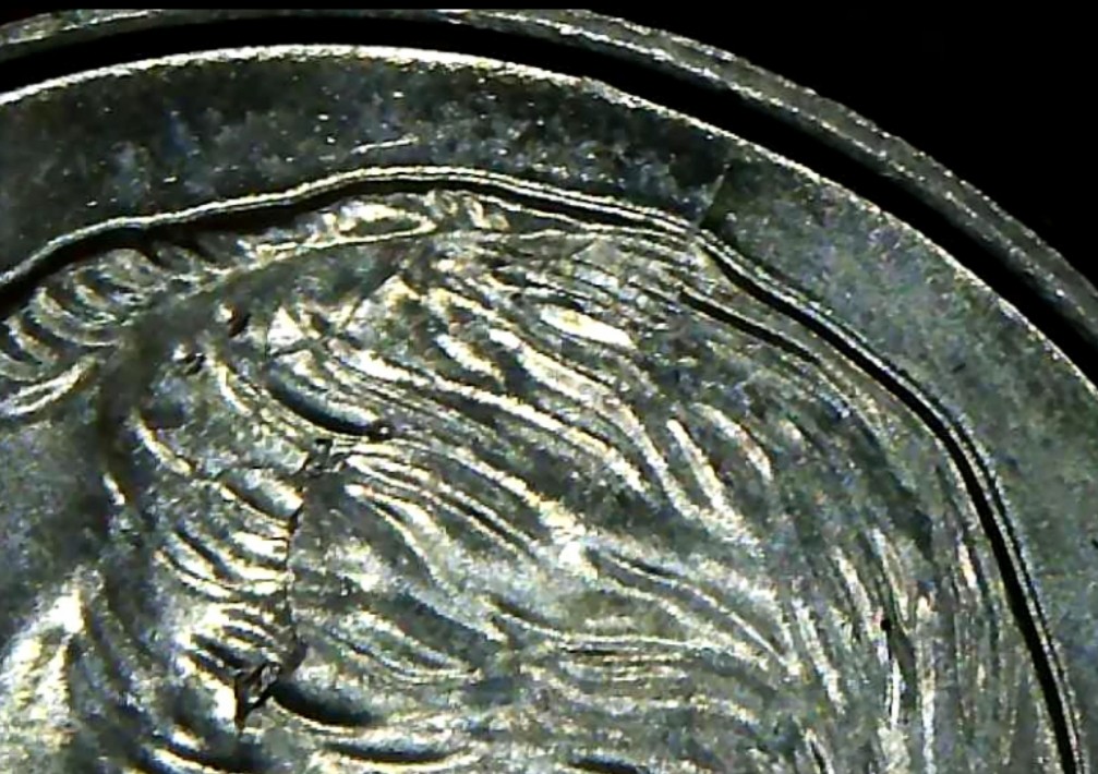 2022-Rossevelt-Dime-Multiple-Obverse-Die-Chips/Die-Cracks.-Spike-Head.-DDO?