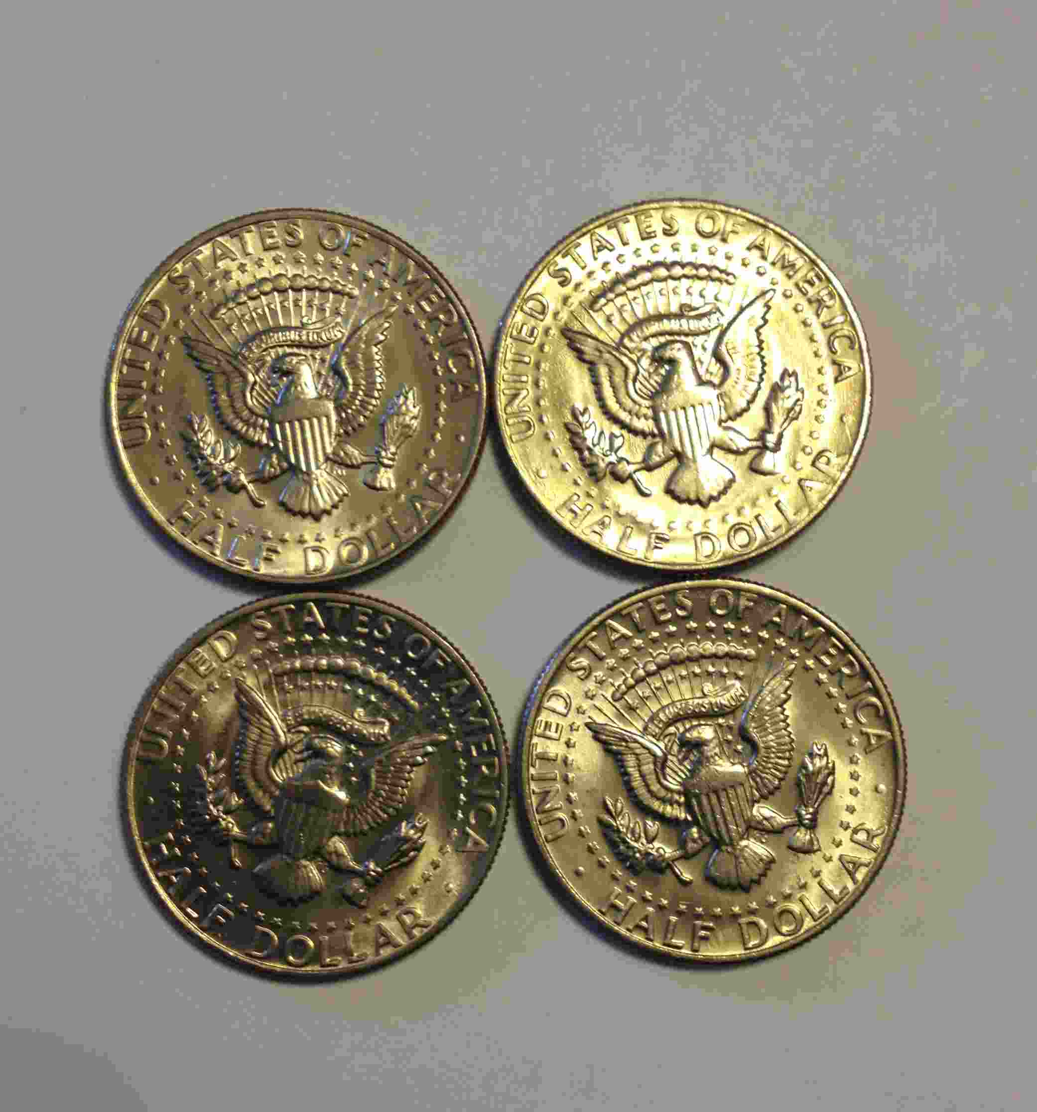 4-Kennedy-Half-Dollars.-Wondering-On-A-Possible-Grade