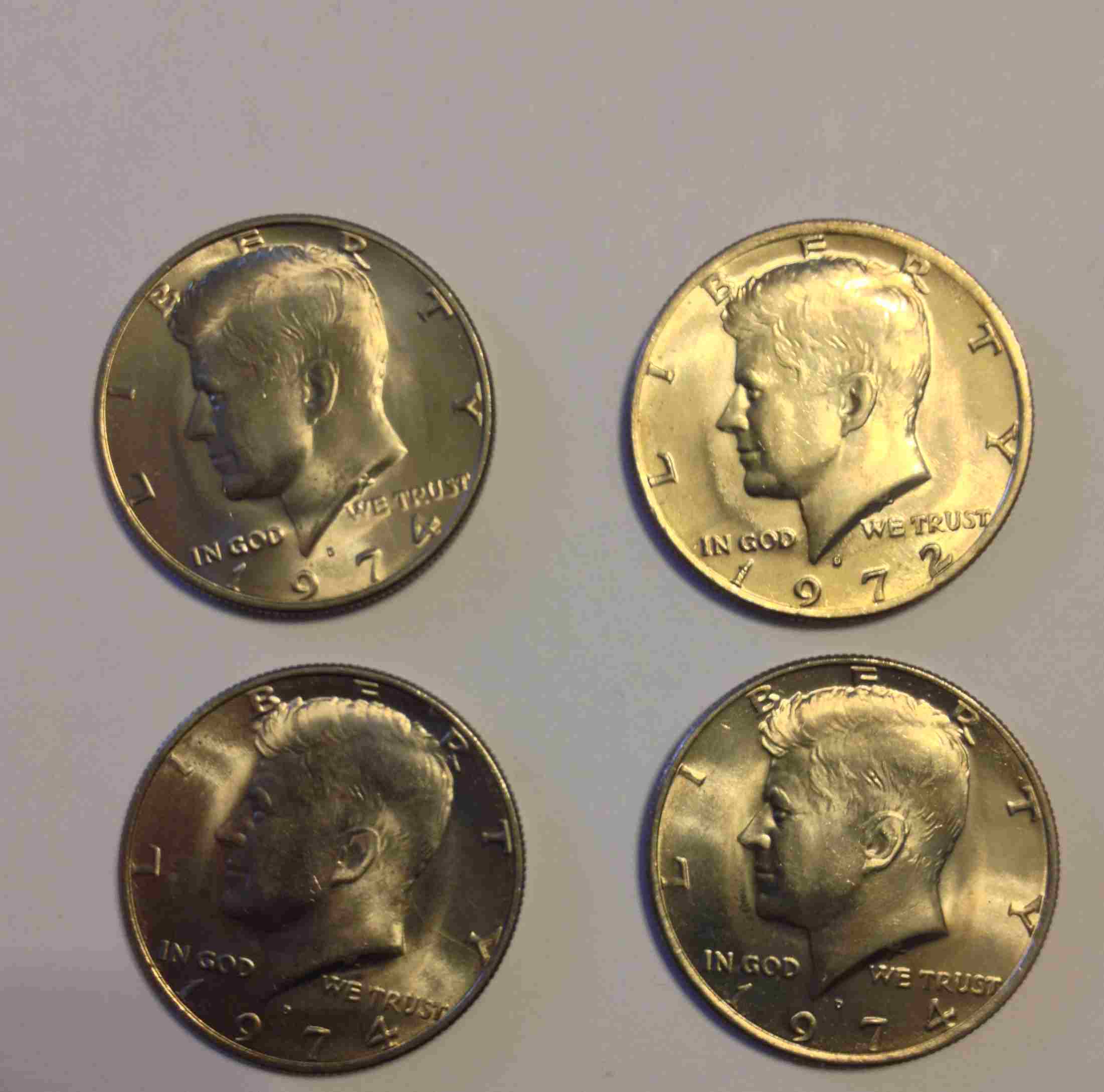 4-Kennedy-Half-Dollars.-Wondering-On-A-Possible-Grade