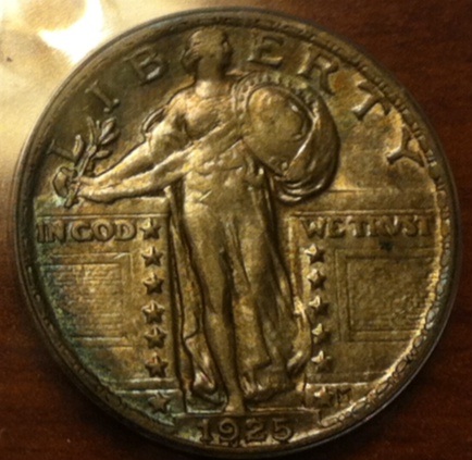 1925-Standing-Liberty-Quarter-In-Blue-ANACS-Holder-..