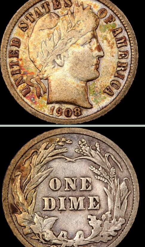 Barber-Dime-/-Original-Uncleaned-Coin-?