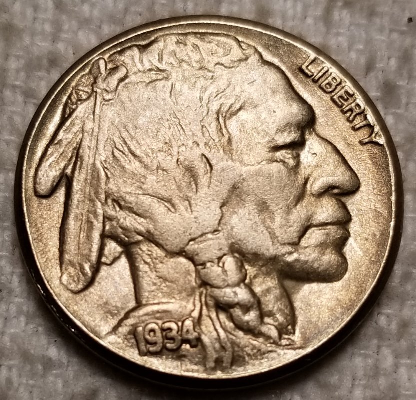 Could-This-1934-P-Buffalo-Nickel-Be-Real?--Five-Cents-On-Raised-Ground