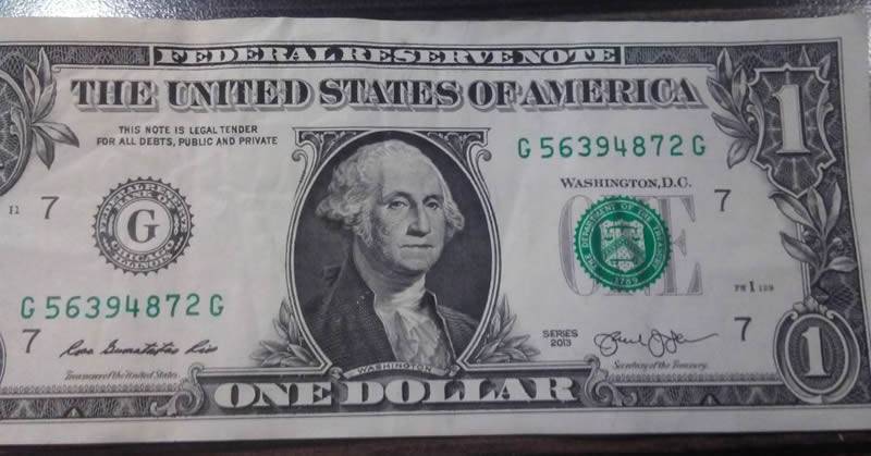 $1-Bill-2013-Series-Serial-#-2-Through-9